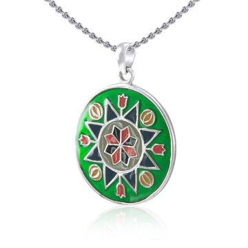Flower Prosperity Silver Pendant TP1383 - Jewelry